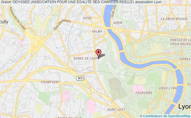 plan association Odyssee (association Pour Une Egalite Des Chances Reelle) Lyon