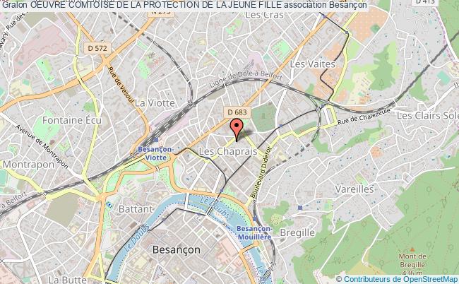 plan association Oeuvre Comtoise De La Protection De La Jeune Fille Besançon