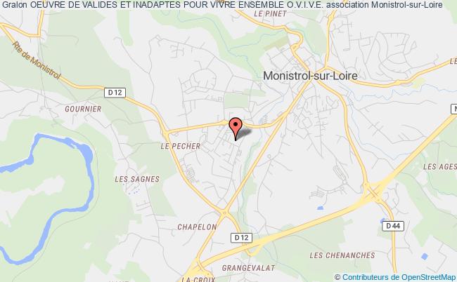 plan association Oeuvre De Valides Et Inadaptes Pour Vivre Ensemble O.v.i.v.e. Monistrol-sur-Loire