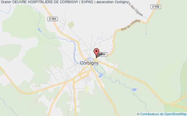plan association Oeuvre HospitaliÈre De Corbigny ( Ehpad ) Corbigny