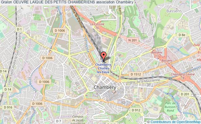 plan association Oeuvre LaÏque Des Petits ChambÉriens Chambéry