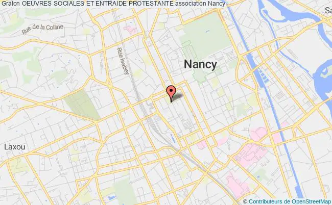 plan association Oeuvres Sociales Et Entraide Protestante Nancy