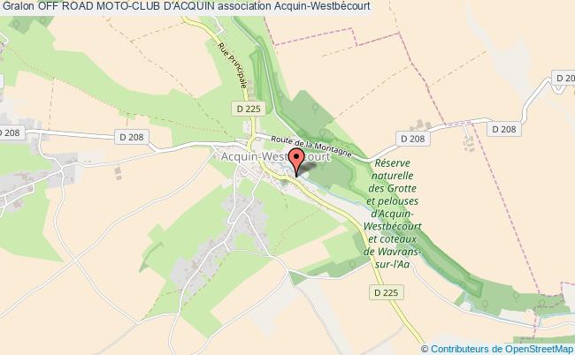 plan association Off Road Moto-club D'acquin Acquin-Westbécourt