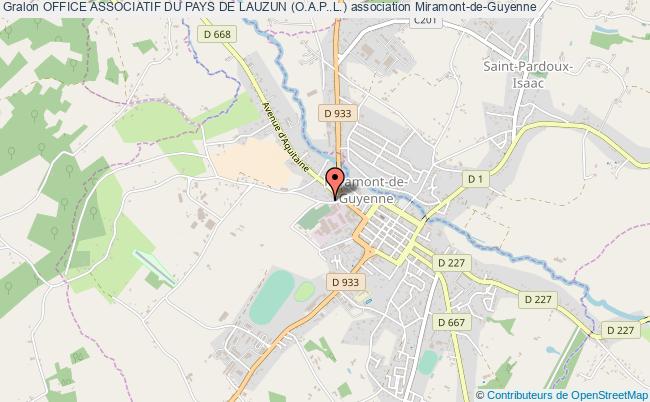 plan association Office Associatif Du Pays De Lauzun (o.a.p..l.) Miramont-de-Guyenne