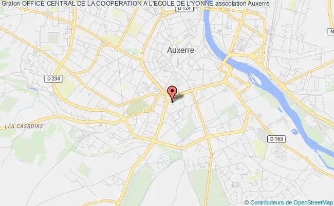 plan association Office Central De La Cooperation A L'ecole De L'yonne Auxerre