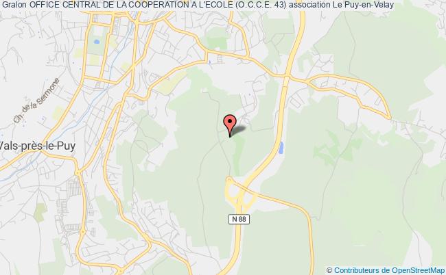 plan association Office Central De La Cooperation A L'ecole (o.c.c.e. 43) Le Puy-en-Velay