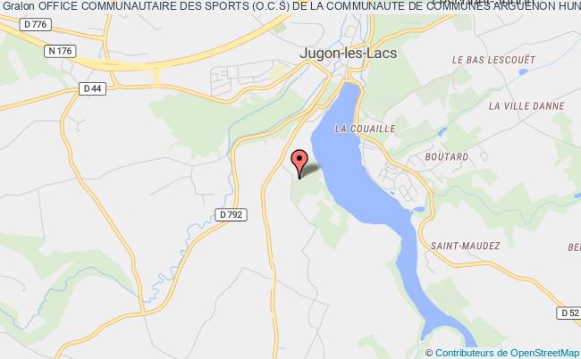 plan association Office Communautaire Des Sports (o.c.s) De La Communaute De Communes Arguenon Hunaudaye Jugon-Les-Lacs - Commune nouvelle