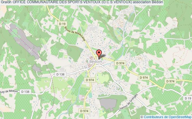 plan association Office Communautaire Des Sports Ventoux (o.c.s.ventoux) Bédoin