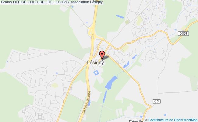 plan association Office Culturel De Lesigny Lésigny