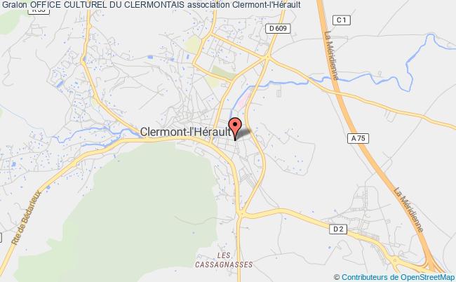 plan association Office Culturel Du Clermontais Clermont-l'Hérault