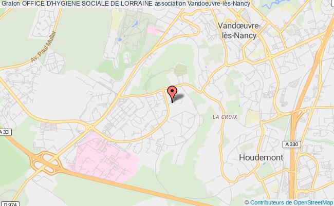 plan association Office D'hygiene Sociale De Lorraine Vandoeuvre-lès-Nancy