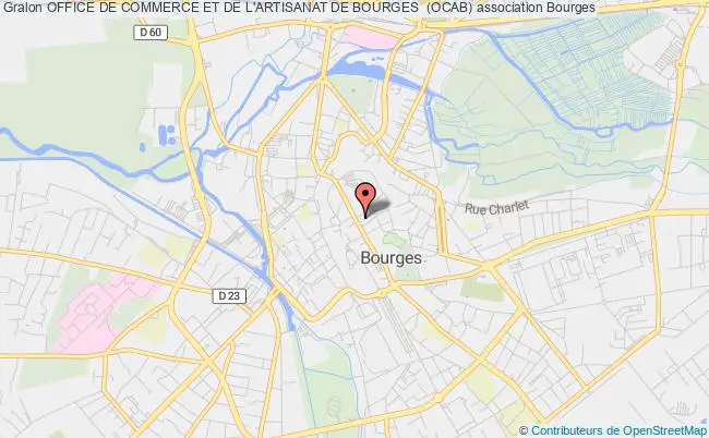 plan association Office De Commerce Et De L'artisanat De Bourges  (ocab) Bourges
