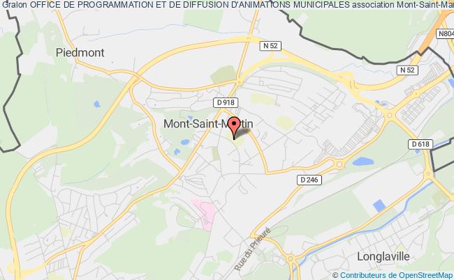 plan association Office De Programmation Et De Diffusion D'animations Municipales Mont-Saint-Martin