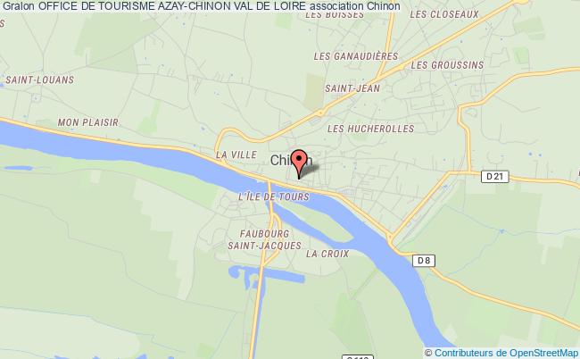 plan association Office De Tourisme Azay-chinon Val De Loire Chinon