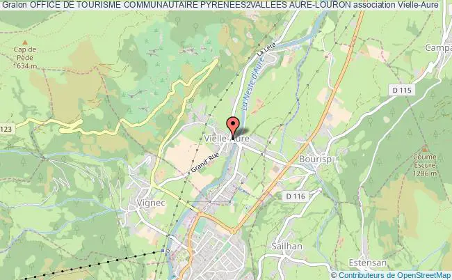 plan association Office De Tourisme Communautaire Pyrenees2vallees Aure-louron Vielle-Aure