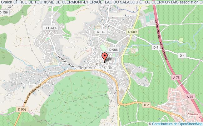 OFFICE DE TOURISME DE CLERMONT-L'HERAULT LAC DU SALAGOU ET DU CLERMONTAIS