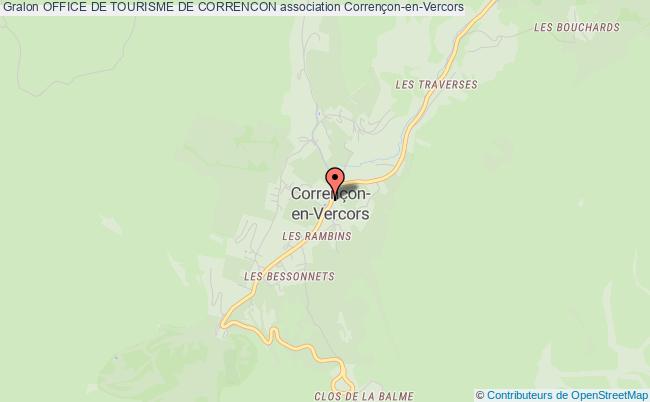plan association Office De Tourisme De Correncon Corrençon-en-Vercors