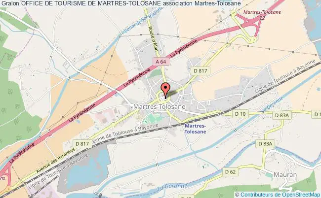 plan association Office De Tourisme De Martres-tolosane Martres-Tolosane