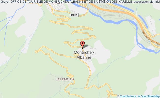 plan association Office De Tourisme De Montricher Albanne Et De Sa Station Des Karellis Montricher-Albanne