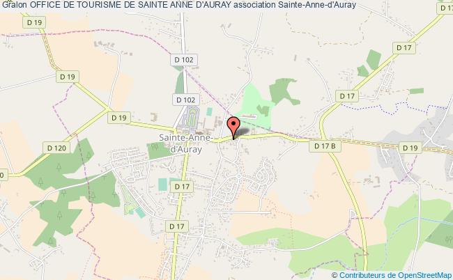 plan association Office De Tourisme De Sainte Anne D'auray Sainte-Anne-d'Auray