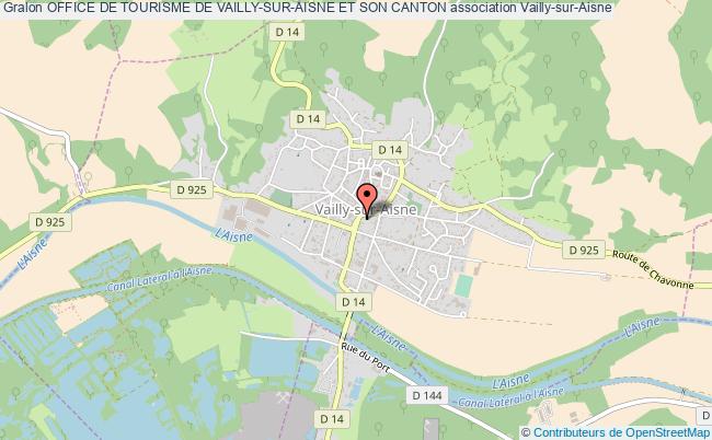 plan association Office De Tourisme De Vailly-sur-aisne Et Son Canton Vailly-sur-Aisne