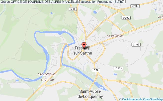 plan association Office De Tourisme Des Alpes Mancelles Fresnay-sur-Sarthe