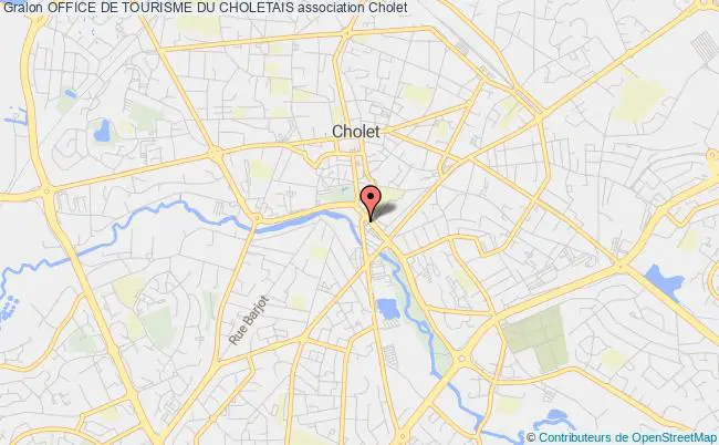 plan association Office De Tourisme Du Choletais Cholet