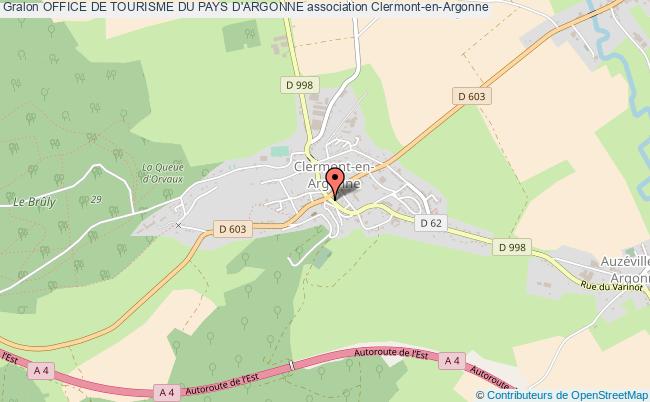 plan association Office De Tourisme Du Pays D'argonne Clermont-en-Argonne