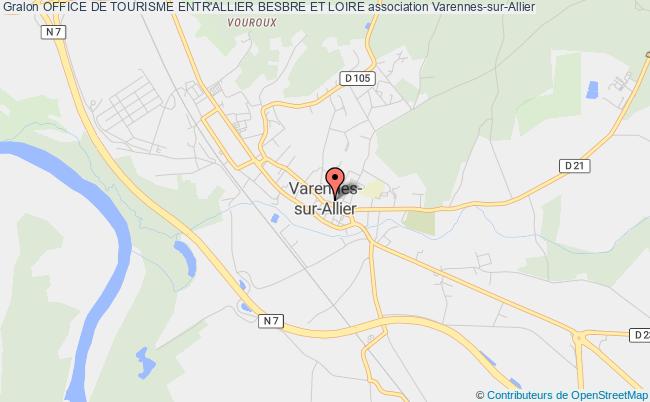plan association Office De Tourisme Entr'allier Besbre Et Loire Varennes-sur-Allier