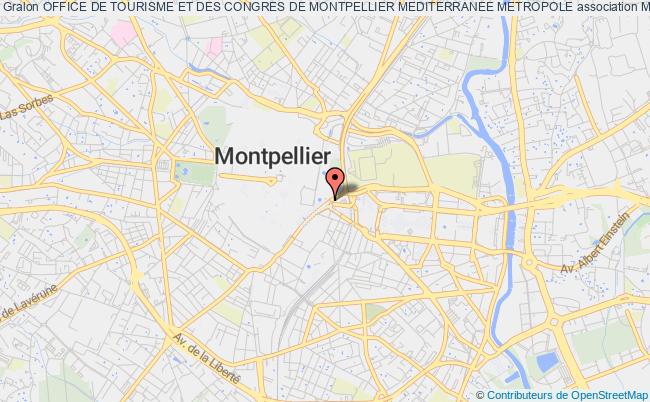 plan association Office De Tourisme Et Des Congres De Montpellier Mediterranee Metropole Montpellier