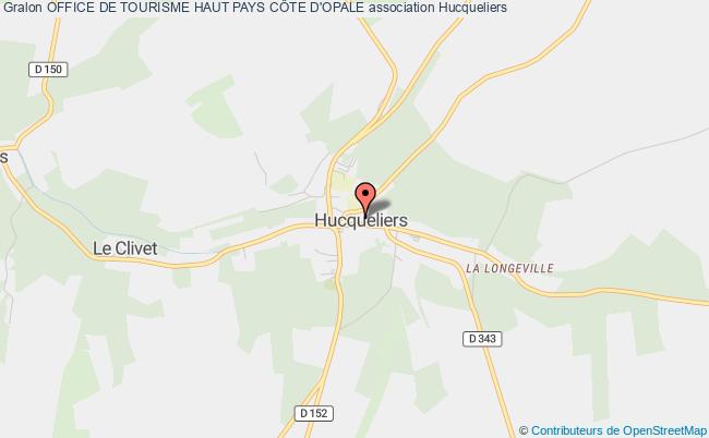 plan association Office De Tourisme Haut Pays CÔte D'opale Hucqueliers