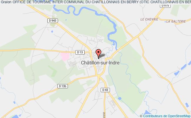 plan association Office De Tourisme Inter Communal Du Chatillonnais En Berry (otic Chatillonnais En Berry) Châtillon-sur-Indre