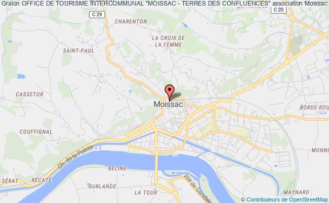 plan association Office De Tourisme Intercommunal "moissac - Terres Des Confluences" Moissac