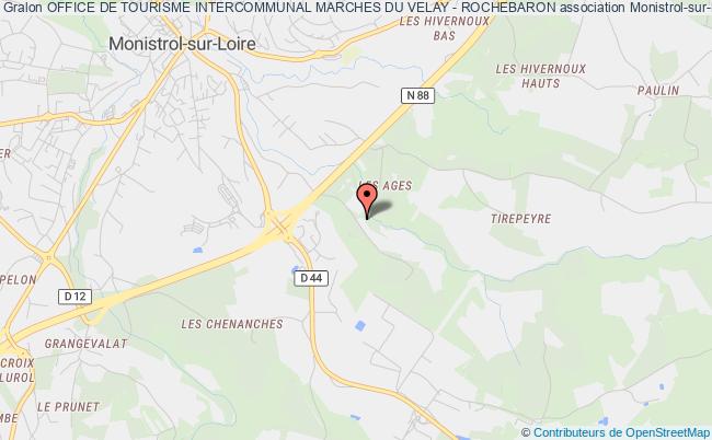 plan association Office De Tourisme Intercommunal Marches Du Velay - Rochebaron Monistrol-sur-Loire