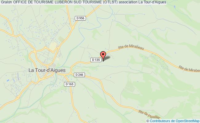 plan association Office De Tourisme Luberon Sud Tourisme (otlst) La    Tour-d'Aigues