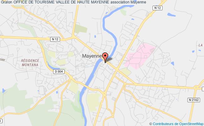 plan association Office De Tourisme Vallee De Haute Mayenne Mayenne