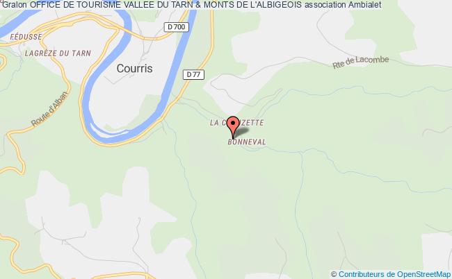 plan association Office De Tourisme Vallee Du Tarn & Monts De L'albigeois Ambialet