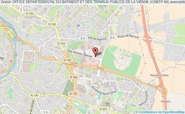 plan association Office Departemental Du Batiment Et Des Travaux Publics De La Vienne (odbtp 86) Poitiers