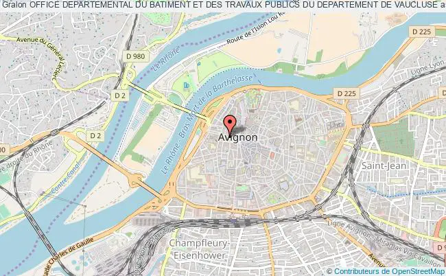 plan association Office Departemental Du Batiment Et Des Travaux Publics Du Departement De Vaucluse Avignon
