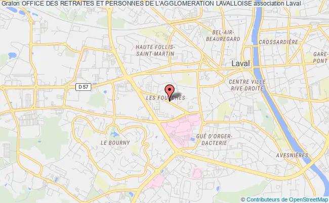 plan association Office Des Retraites Et Personnes De L'agglomeration Lavalloise Laval