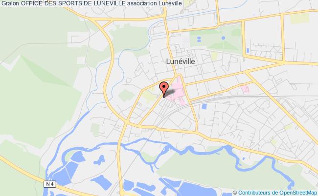 plan association Office Des Sports De Luneville Lunéville