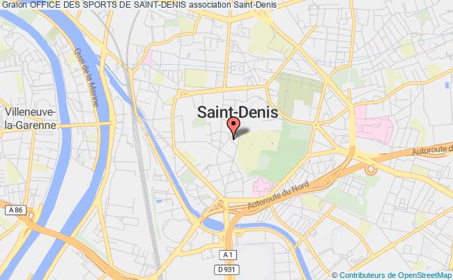 plan association Office Des Sports De Saint-denis Saint-Denis