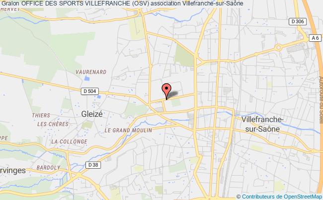 plan association Office Des Sports Villefranche (osv) Villefranche-sur-Saône