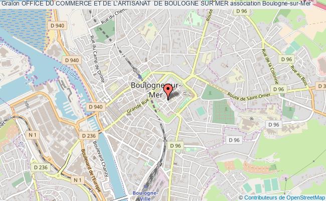 plan association Office Du Commerce Et De L'artisanat  De Boulogne Sur Mer Boulogne-sur-Mer