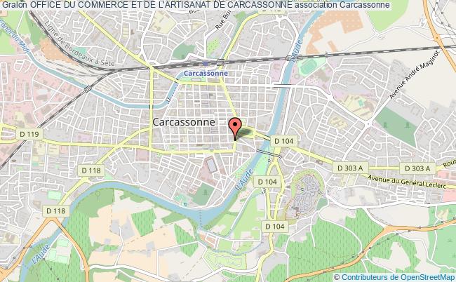 plan association Office Du Commerce Et De L'artisanat De Carcassonne Carcassonne