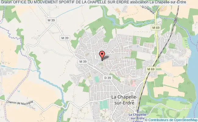 plan association Office Du Mouvement Sportif De La Chapelle Sur Erdre La    Chapelle-sur-Erdre