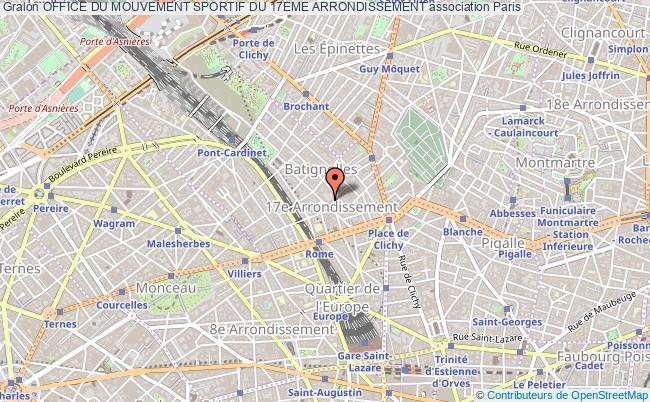 plan association Office Du Mouvement Sportif Du 17eme Arrondissement Paris