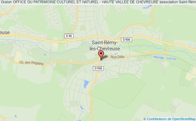 plan association Office Du Patrimoine Culturel Et Naturel - Haute Vallee De Chevreuse Saint-Rémy-lès-Chevreuse