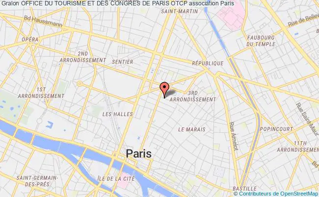 plan association Office Du Tourisme Et Des Congres De Paris Otcp Paris
