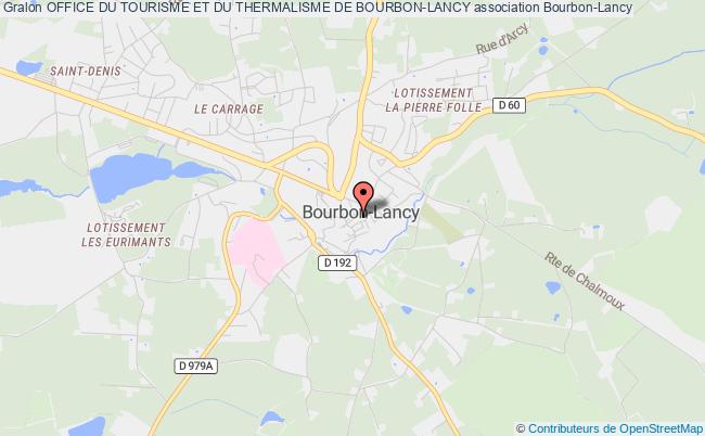 plan association Office Du Tourisme Et Du Thermalisme De Bourbon-lancy Bourbon-Lancy